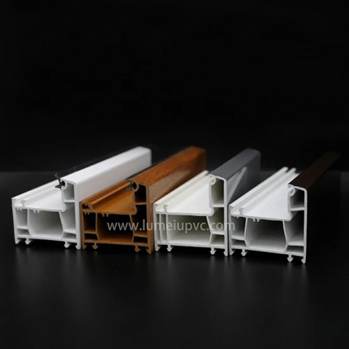 Perfiles de PVC de UPVC para ventanas y puertas de la serie Casement