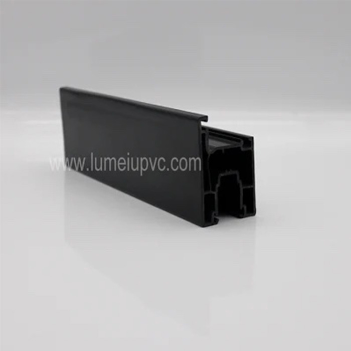 Perfiles UPVC de color negro para ventana de imagen