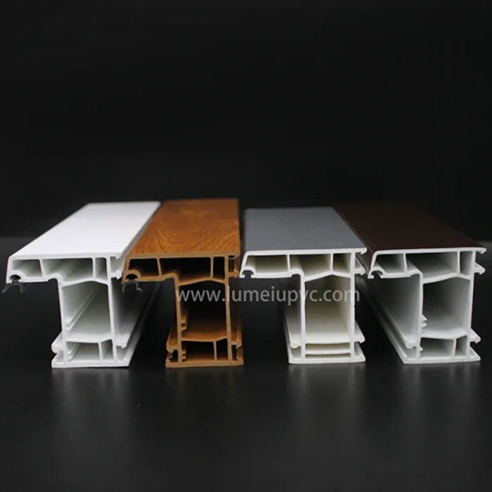 Perfiles de UPVC de color blanco leche marfil para ventanas y puertas