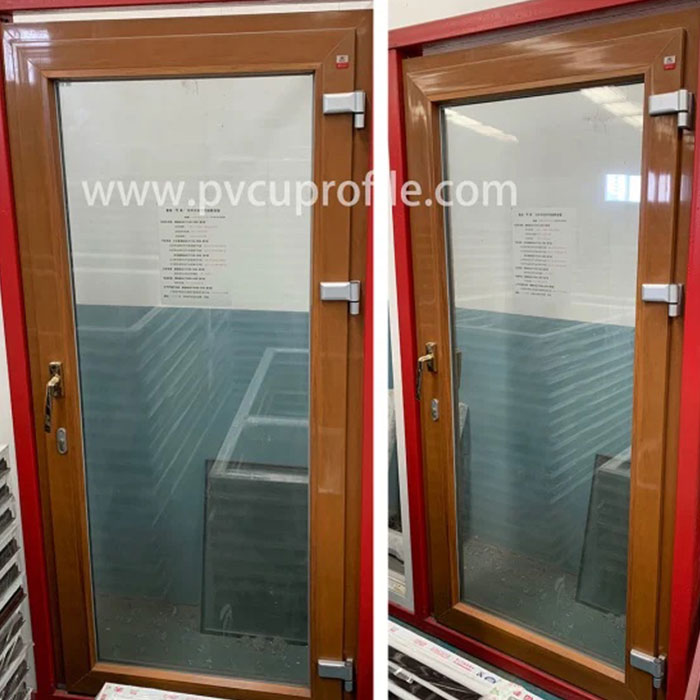 Puerta de PVC de vidrio corredizo abatible interior exterior