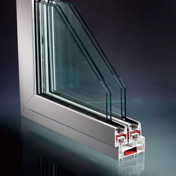 Perfil de PVC con protección de resistencia a los rayos UV para ventanas y puertas