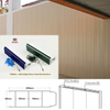 Perfil de encofrado de PVC plegable para soluciones de muros permanentes