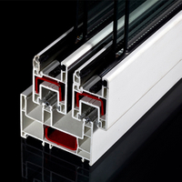 Perfiles de UPVC deslizantes para la ventana y la puerta de PVC