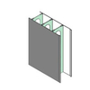 Perfil de encofrado de PVC plegable para soluciones de muros permanentes
