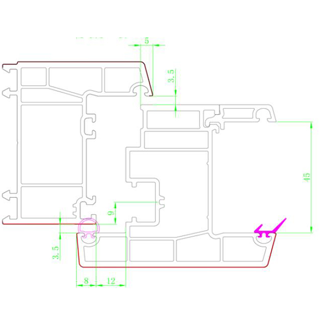 Eco-Friendly PVC PVC Ventilador de vinilo