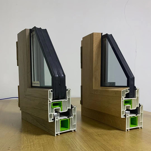 Perfiles de vinilo de la puerta de perfil de perfil de PVC para el marco de la puerta de la ventana