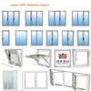Perfiles de marco de ventana de UPVC Perfil de ventana de PVC